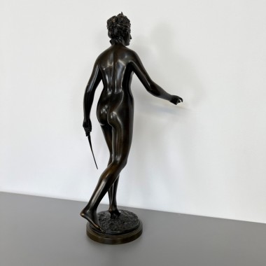 Sculpture Bronze - Diane Chasseresse Jean-Antoine Houdon (1741 – 1828) 19ème siècle